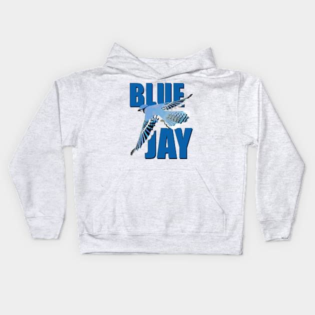 Blue Jay Kids Hoodie by WellRed